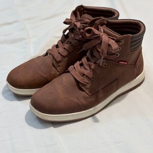 Levi's Men's 8 Fletcher II High-Top Brown Sneakers